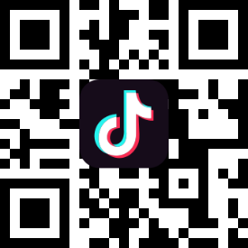 QR Code with a tiktok logo