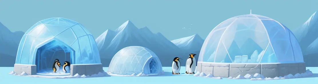 Image of a penguin on an iceberg